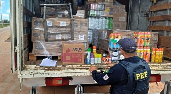PRF flagra transporte irregular de alimentos com produtos perigosos na BR-163