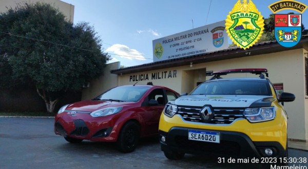 Polícia Militar recupera veículo furtado em Santos-SP há sete anos