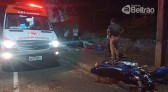 Homem sofre fratura em acidente no Centro de Francisco Beltrão