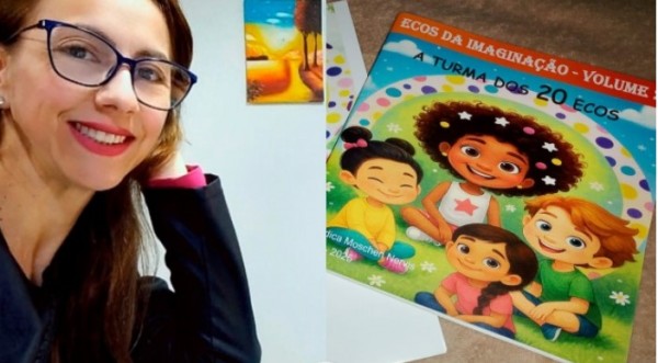 Professora Aoedica Moschen transforma trabalhos de alunos em livro e lança projeto ‘Ecos da Imaginação’