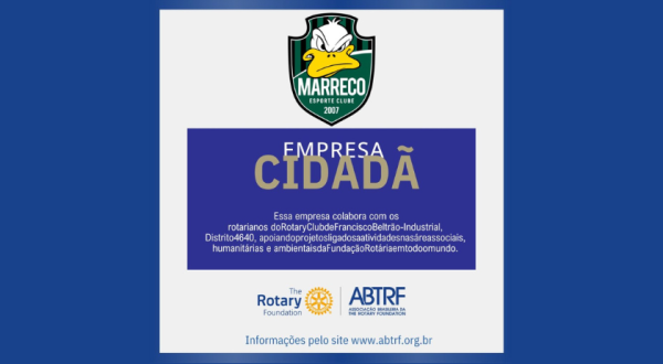 Marreco Futsal é reconhecido como Empresa Cidadã em parceria com o Rotary Club de Francisco Beltrão Industrial