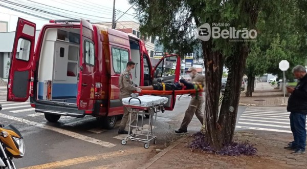 Motoboy fica ferido em acidente na Luiz Antônio Faedo