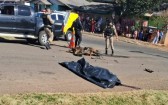 Motociclista morre após colisão com camionete
