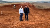 Prefeito em exercício visita obras do novo aeroporto