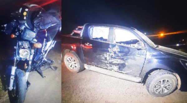Grave acidente na PR-180 em Marmeleiro deixa motociclista ferido