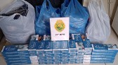 Cigarros e roupas contrabandeadas são apreendidas pela Polícia Militar