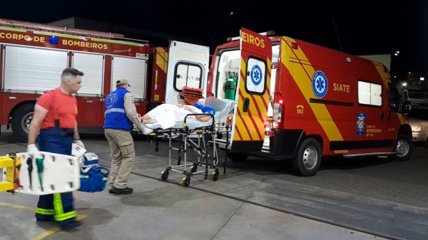 Mulher fica ferida em acidente de trabalho