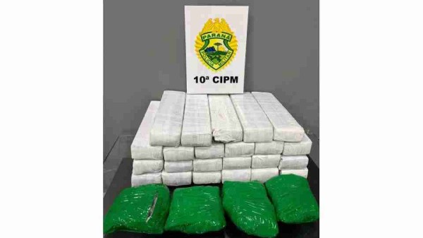 Adolescente é apreendida com mais de 20kg de drogas na BR-277