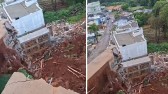 Desabamento de muro de 80 metros deixa oito residências evacuadas