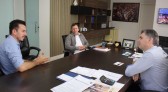 Cleber se reúne com presidente do Sindicato dos Professores