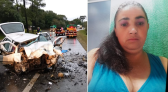 Mulher de 36 anos morre em colisão frontal entre dois carros na BR-116 em Santa Catarina
