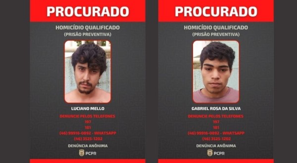 Polícia Civil divulga fotos de investigados por homicídio e pede ajuda para localizá-los