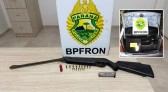 Homem é preso com arma, munições e veículo carregado com vinhos argentinos