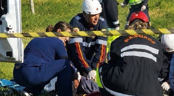 Grave acidente na BR-376 deixa vítima em estado gravíssimo