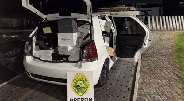 BPFRON apreende veículo com mais de mil garrafas de vinho argentino