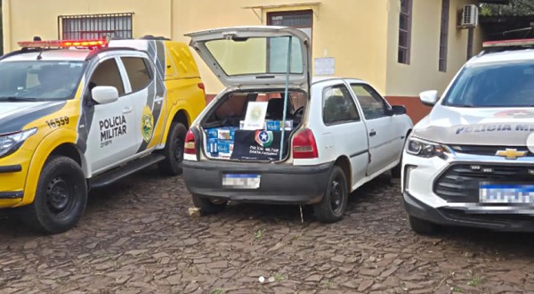 PM apreende cerca de 4 mil carteiras de cigarros contrabandeados