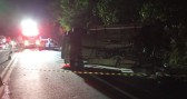 Acidente envolvendo ambulância e dois carros deixa uma pessoa morta na BR-282