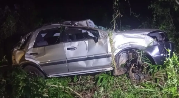Grave acidente na Ruta 101 deixa um morto e mulher gravemente ferida