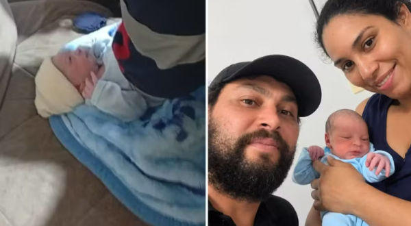 Pai ajuda esposa a dar à luz em casa minutos antes da chegada do Samu
