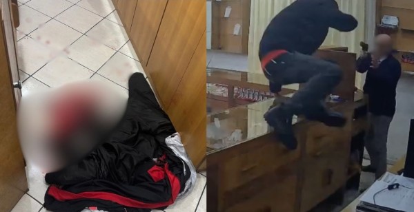 VÍDEO: Foragido por roubo entra em joalheria para ver alianças, saca arma, pula balcão e acaba baleado pelo proprietário