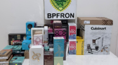 BPFRON apreende celulares, eletrônicos e perfumes avaliados em R$ 45 mil