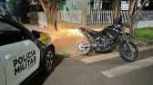 Polícia Militar recupera moto furtada em ação no Bairro Padre Ulrico