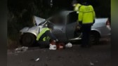 Quatro pessoas morrem em grave acidente na SC-163