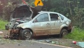 Um morre e dois ficam feridos após carro colidir contra barranco na PR-158