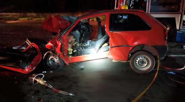 Acidente deixa 4 feridos na BR 282 em Maravilha