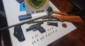 Suspeito é detido após ameaçar família com arma de fogo em Coronel Vivida