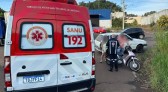 Motociclista fica ferida após colisão com carro na PR-180