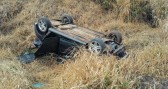 Morador de Francisco Beltrão fica ferido em capotamento de carro na BR-163