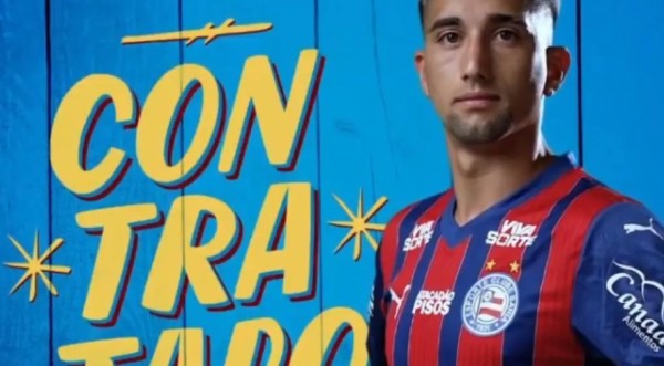 Bahia anuncia a contratação por empréstimo do atacante Kike Olivera, do Grêmio