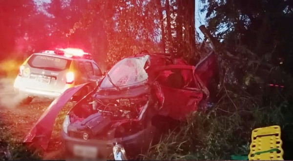 Colisão entre dois veículos deixa homem ferido na PRC-280