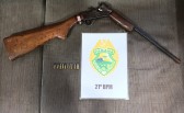 Polícia Militar apreende arma de fogo no interior do município