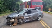 Acidente na PR-280 em Renascença deixa quatro pessoas feridas, incluindo duas crianças