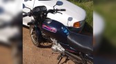 Jovem fica ferido em queda de moto