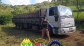 Polícia Militar apreende caminhão carregado de vinhos contrabandeados na BR-163 em Bom Jesus do Sul
