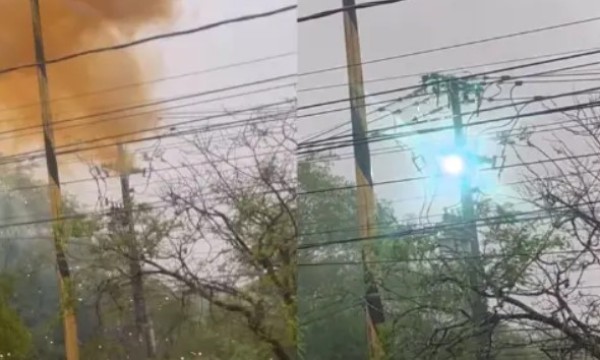 Raio causa falta de energia no bairro Cango; Copel atua para restabelecer fornecimento