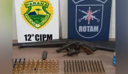 ROTAM apreende diversas armas e munições após denúncia