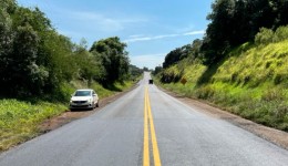 DER/PR conclui melhorias em pavimento de rodovia de Guarapuava