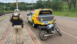 Motocicleta furtada em Campo Erê é recuperada pela PM