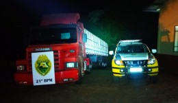 Polícia Militar intercepta caminhão com carga de ilícitos na BR-280