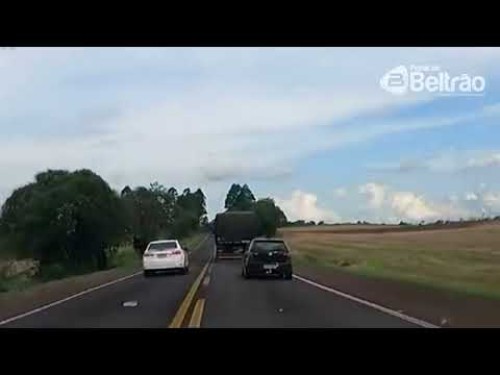 VÍDEO: motorista faz ultrapassagem ilegal em frente à viatura da PRF