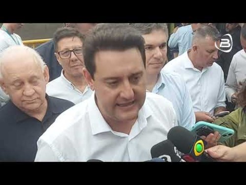 Ratinho Jr visita Beltrão, inaugura obra e assina autorização de aporte de R$10 milhões para o novo aeroporto
