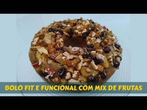 Cozinhando com a Dete - Bolo Fit de mix de frutas sem glúten e sem lactose