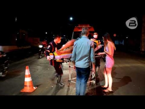 Homem fica ferido em acidente na Avenida Antonio Silvio Barbieri